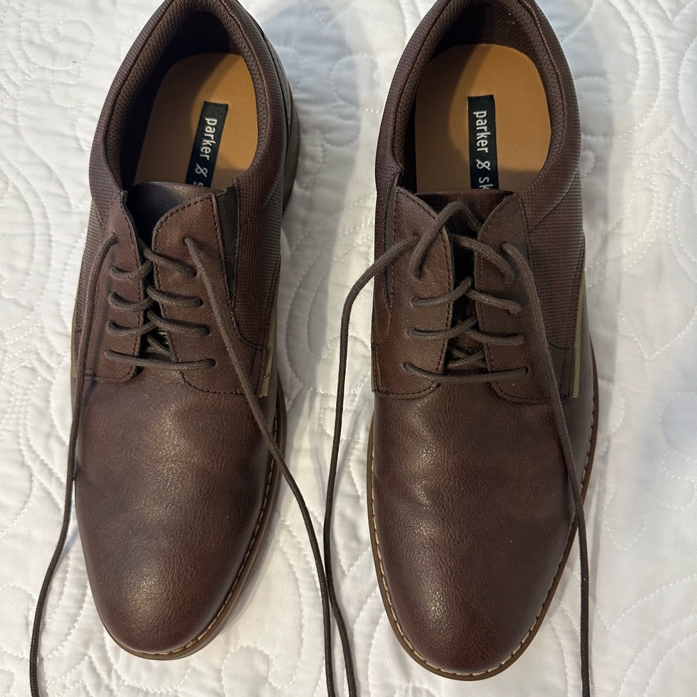 Men’s Brown Oxford Shoes 12M Parker and Sky